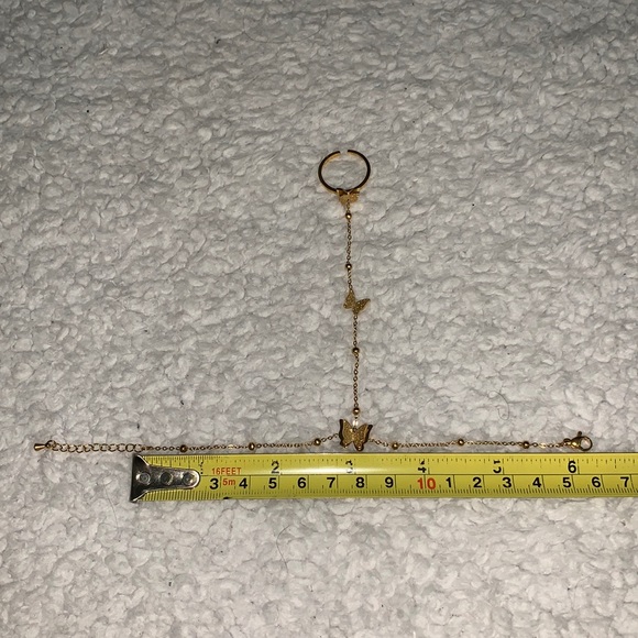 Gold Butterfly Hand Chain - Picture 11 of 17